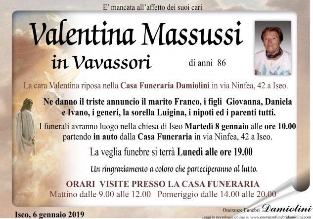 Sig.ra Valentina Massussi