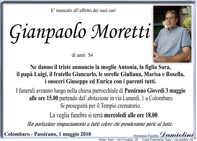 Sig. Gianpaolo Moretti