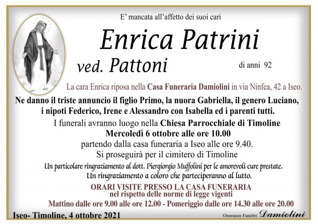 Sig.ra Enrica Patrini