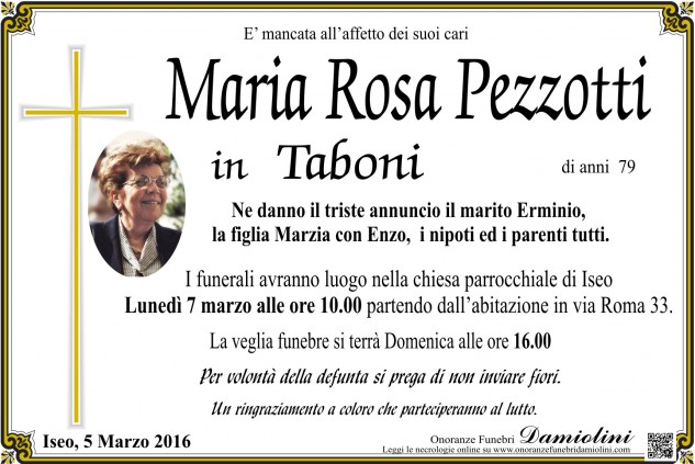 Sig.ra Maria Rosa Pezzotti