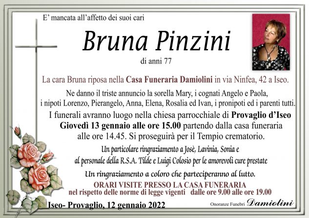 Sig.ra Bruna Pinzini