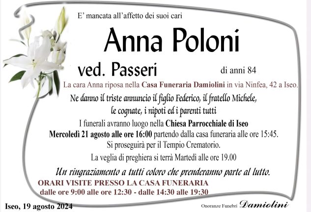 Sig.ra Anna Poloni