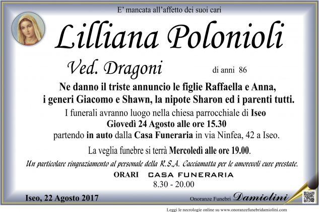 Sig.ra Lilliana Polonioli