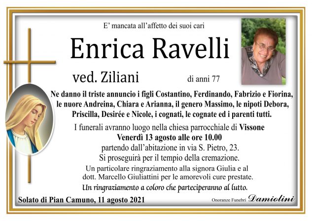 Sig.ra Enrica Ravelli