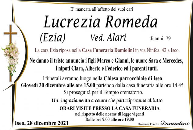 Sig.ra Lucrezia Romeda