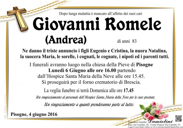 Sig.  Giovanni Andrea Romele