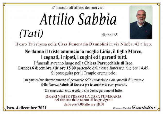 Sig. Attilio Sabbia