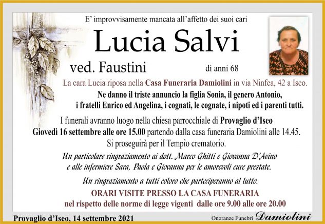 Sig.ra Lucia Salvi