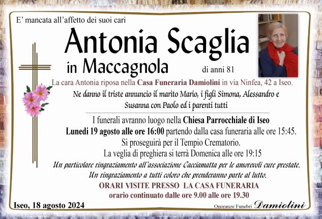 Sig.ra Antonia Scaglia