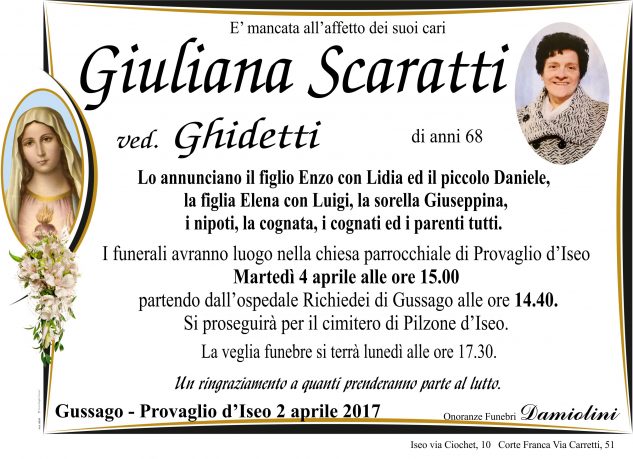 Sig.ra Giuliana Scaratti