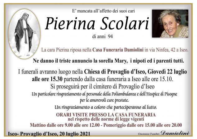 Sig.na Pierina Scolari