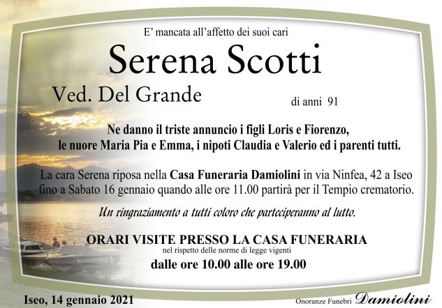 Sig.ra Serena Scotti