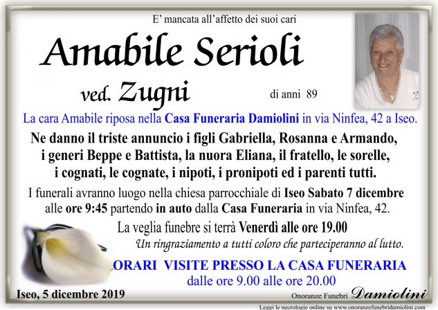 Sig.ra Amabile Serioli