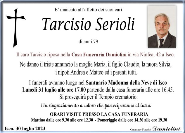 Sig. Tarcisio Serioli