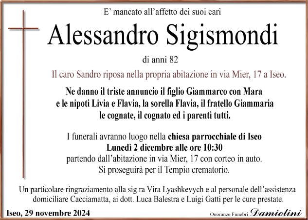 Sig. Alessandro Sigismondi