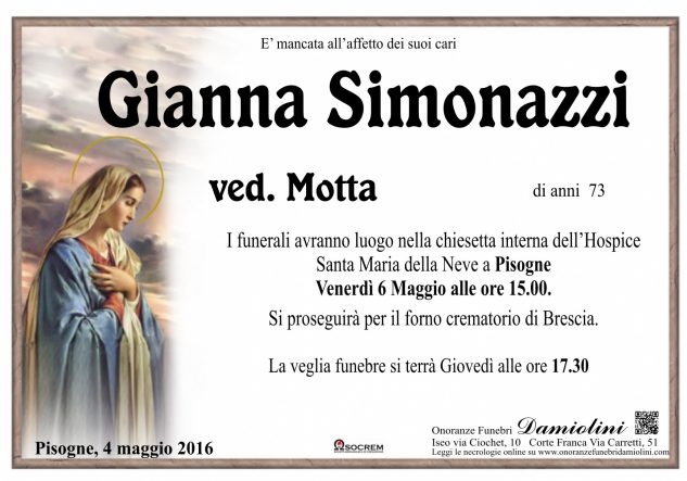 Sig.ra Gianna Simonazzi