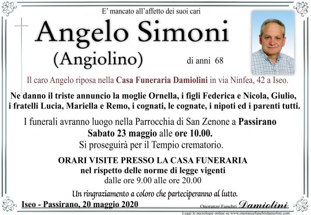 Sig. Angelo Simoni