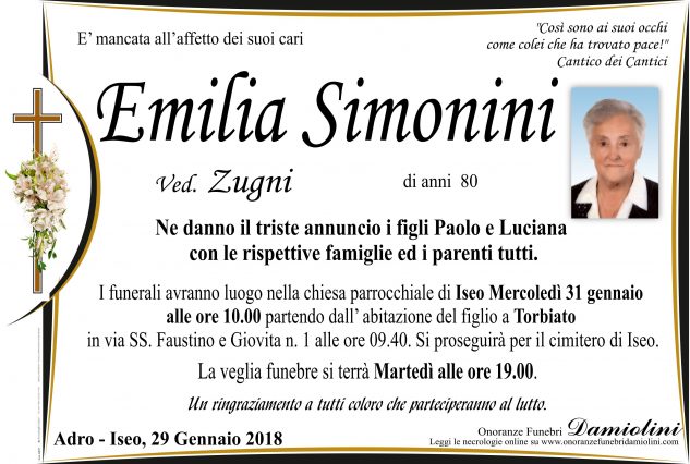 Sig.ra Emilia Simonini