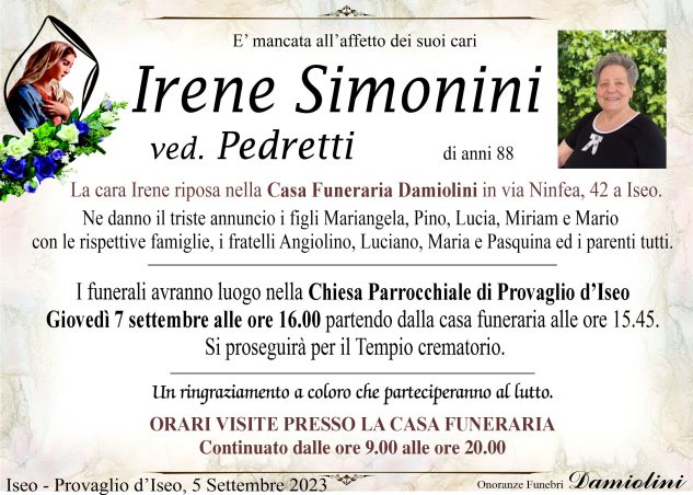 Sig.ra Irene Simonini