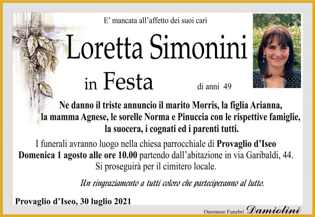 Sig.ra Loretta  Simonini