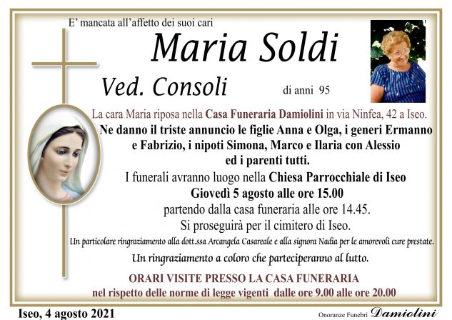 Sig.ra Maria Soldi