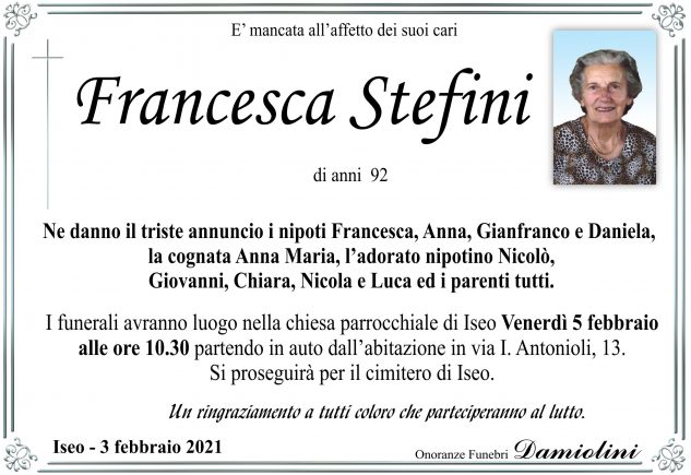 Sig.ra Francesca Stefini