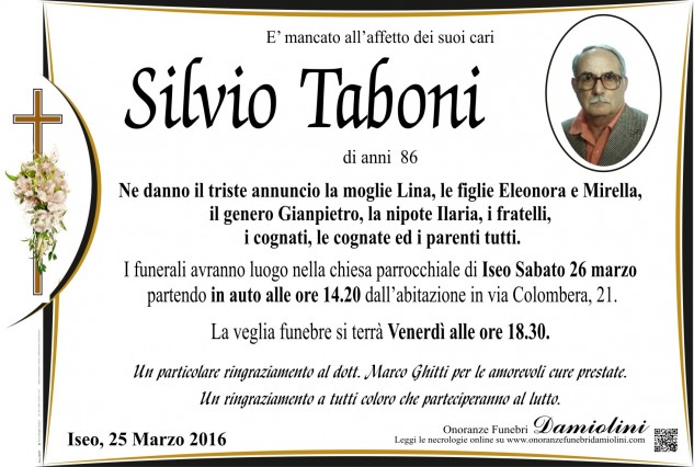 Sig. Silvio Taboni