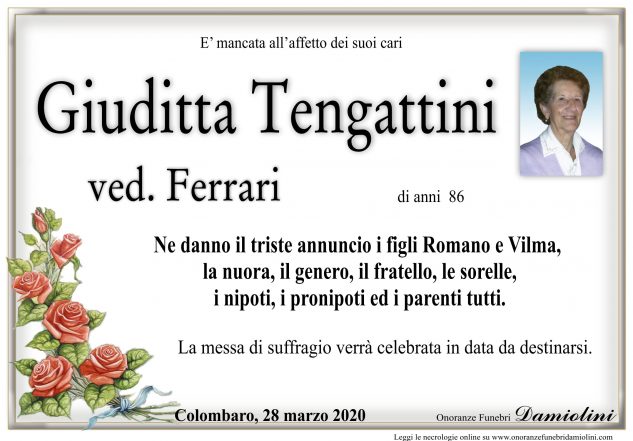 Sig.ra Giuditta Tengattini