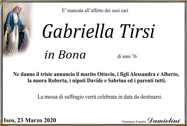 Sig.ra Gabriella Tirsi