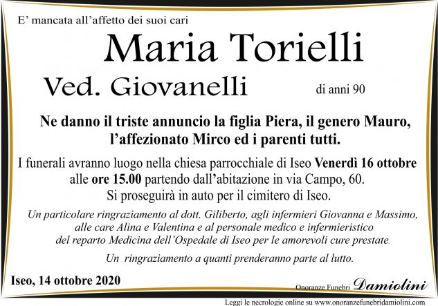 Sig.ra Maria Torielli