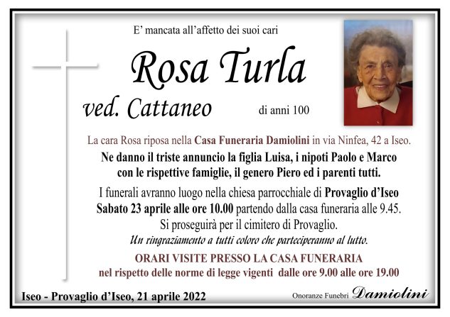 Sig.ra Rosa Turla