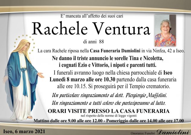 Sig.na Rachele Ventura