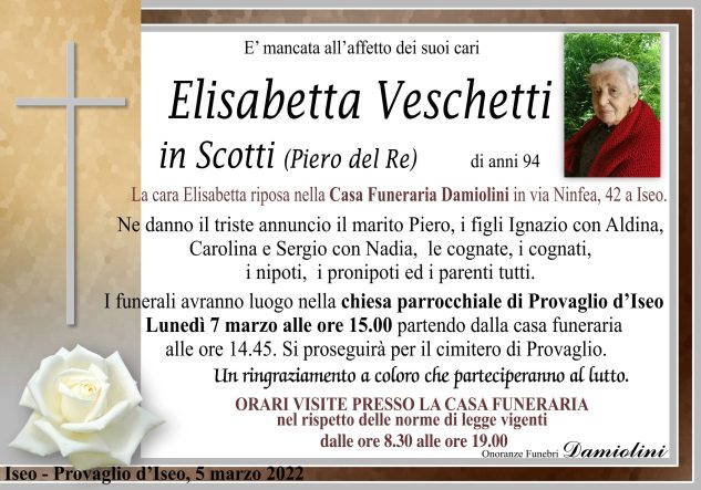 Sig.ra Elisabetta Veschetti