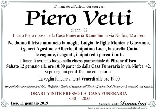 Sig. Piero Vetti