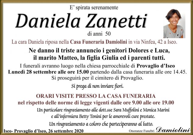 Sig.ra Daniela Zanetti