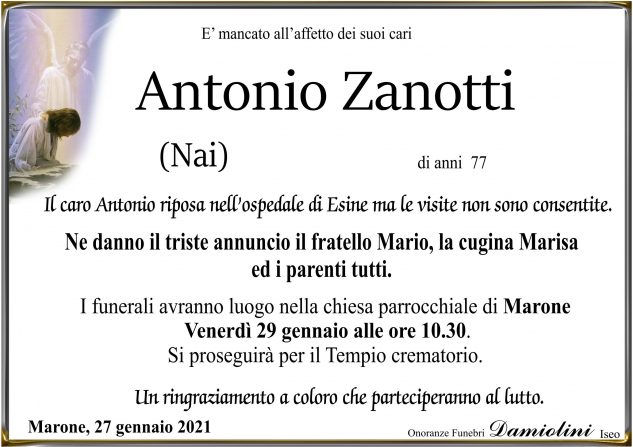 Sig. Antonio Zanotti