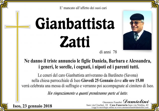 Sig. Gianbattista Zatti