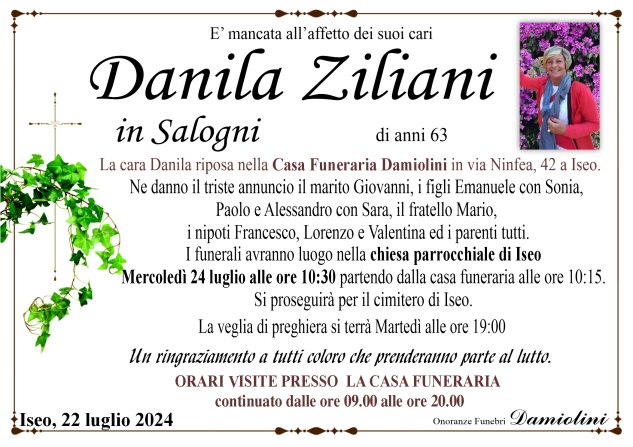 Sig.ra Danila Ziliani