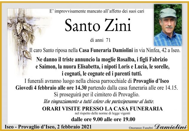 Sig. Santo Zini