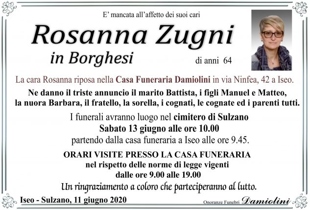 Sig.ra Rosanna Zugni