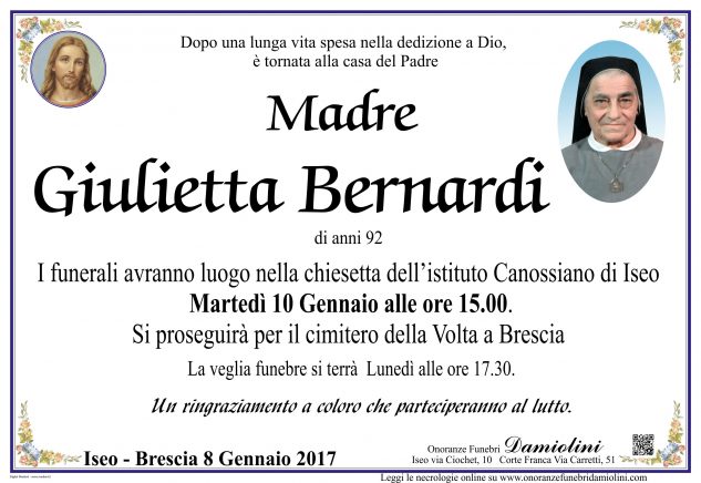 Madre Giulietta Bernardi